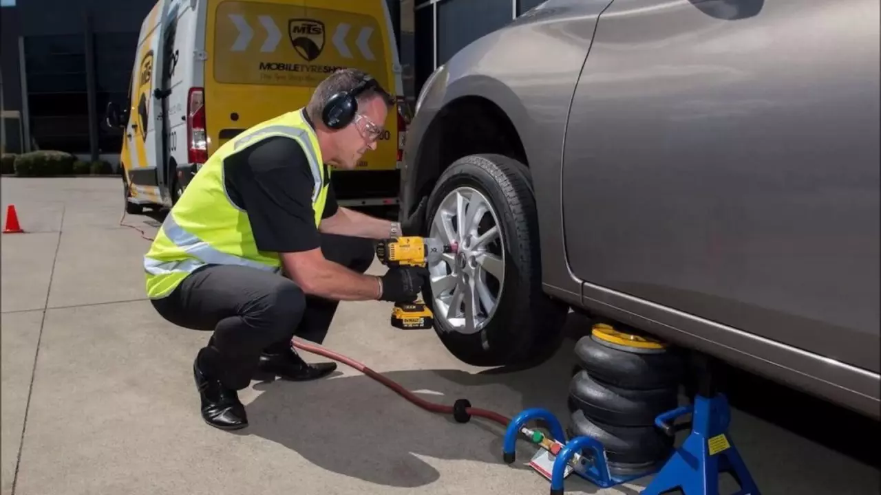 New Tyre Installation in Ajman